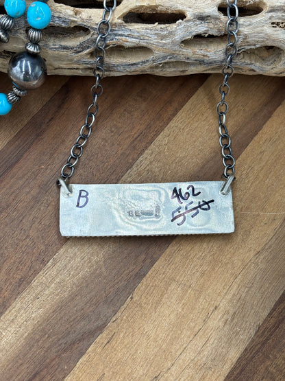 Monarch Mojave #917-44B XL Bar Necklace by Brandon Etcitty, Navajo