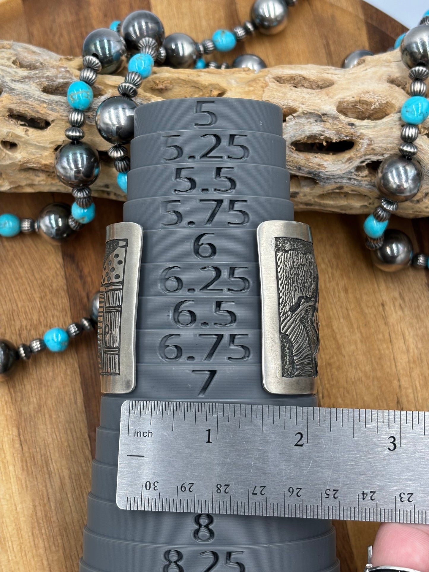 Story Teller Cuff by Elaine Becenti, Navajo