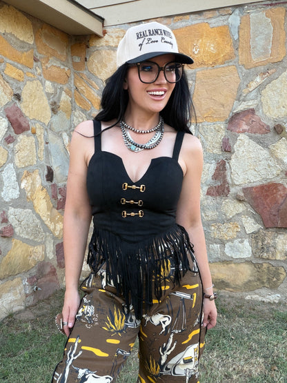 Kenzi Snaffle Bit Tank in Black