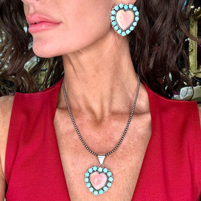 Pink Conch Heart Set