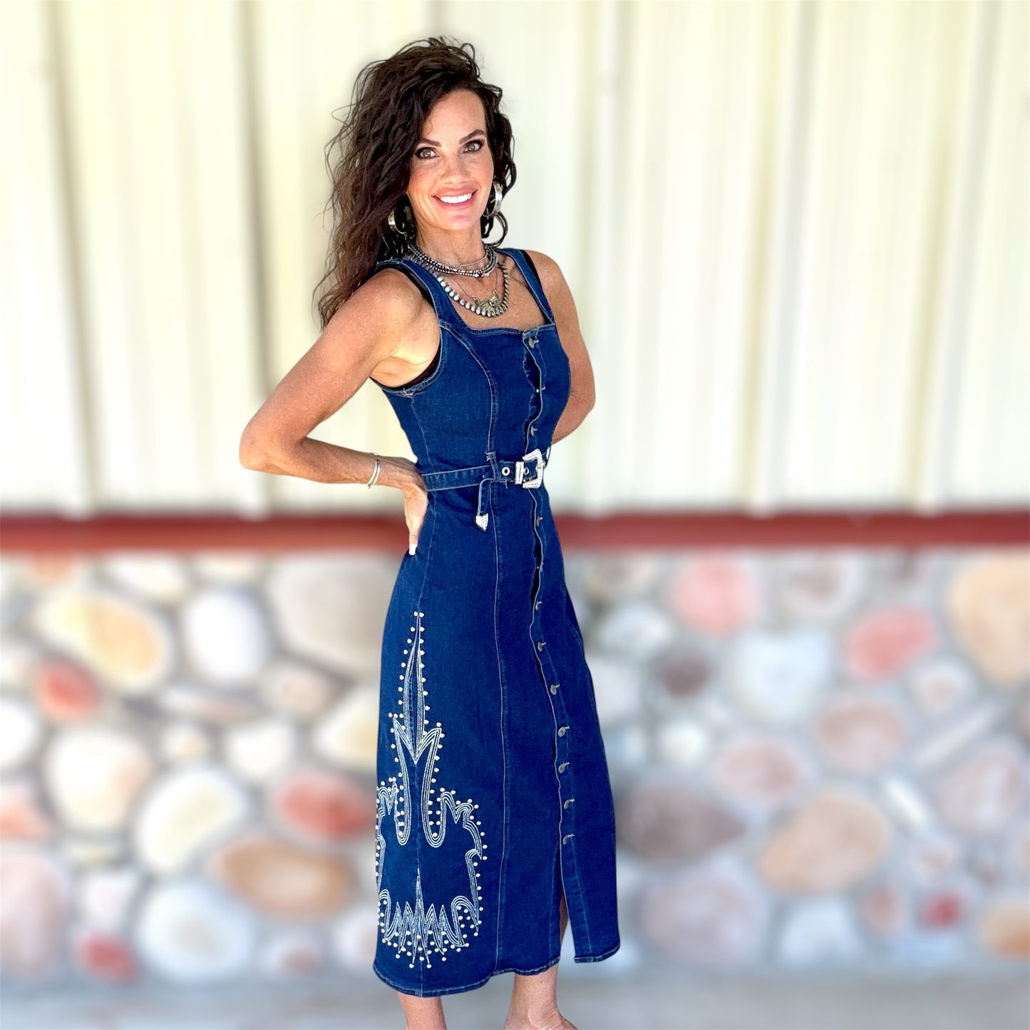 Blue Mesa Embroidered Dress