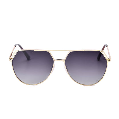 Ritz - Unisex Polarized Large Hair Friendly Aviator: Smokeshow