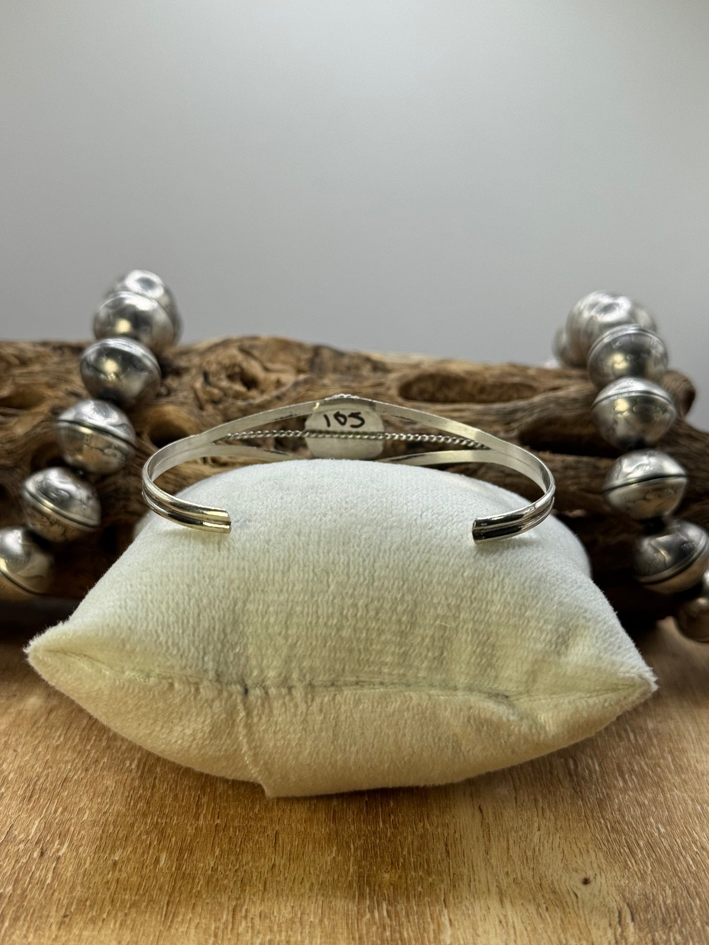 Kingman Turquoise Cuff #6 by Esther White, Navajo