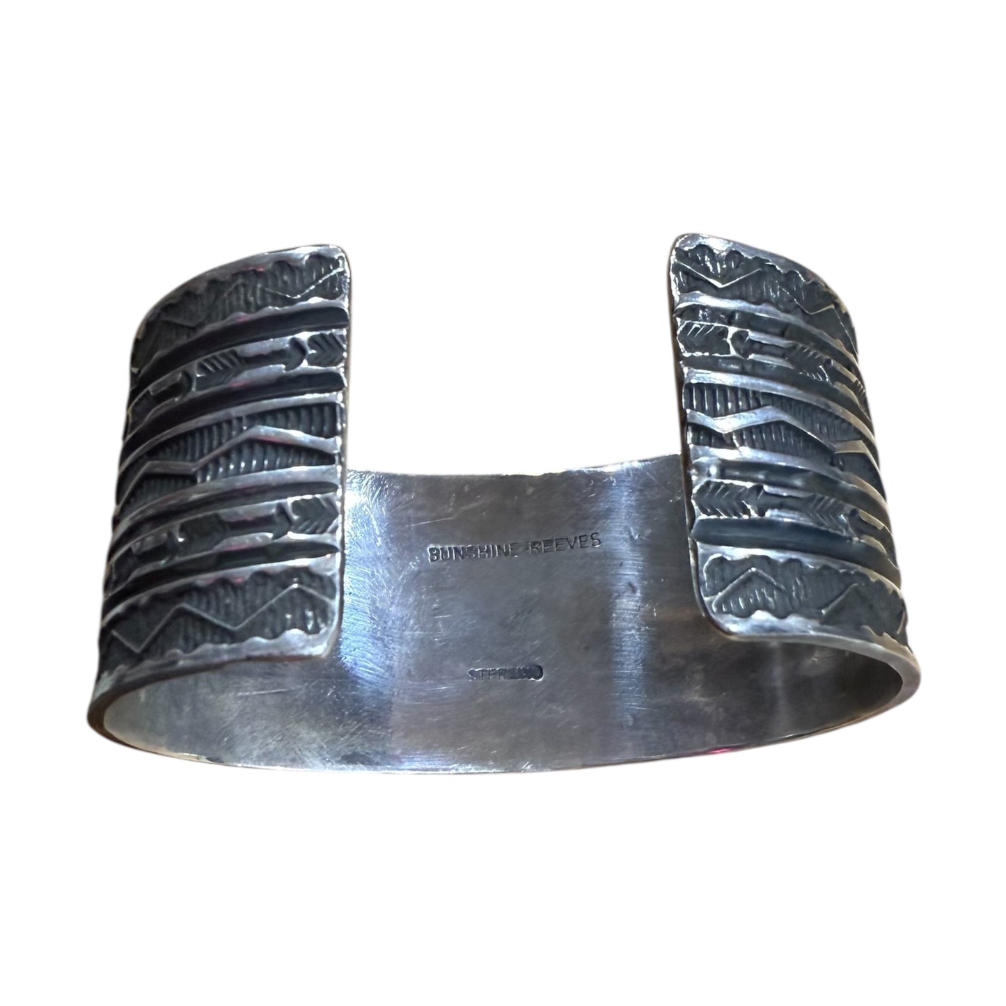Kingman Star cuff by Sunshine Reeves, Navajo