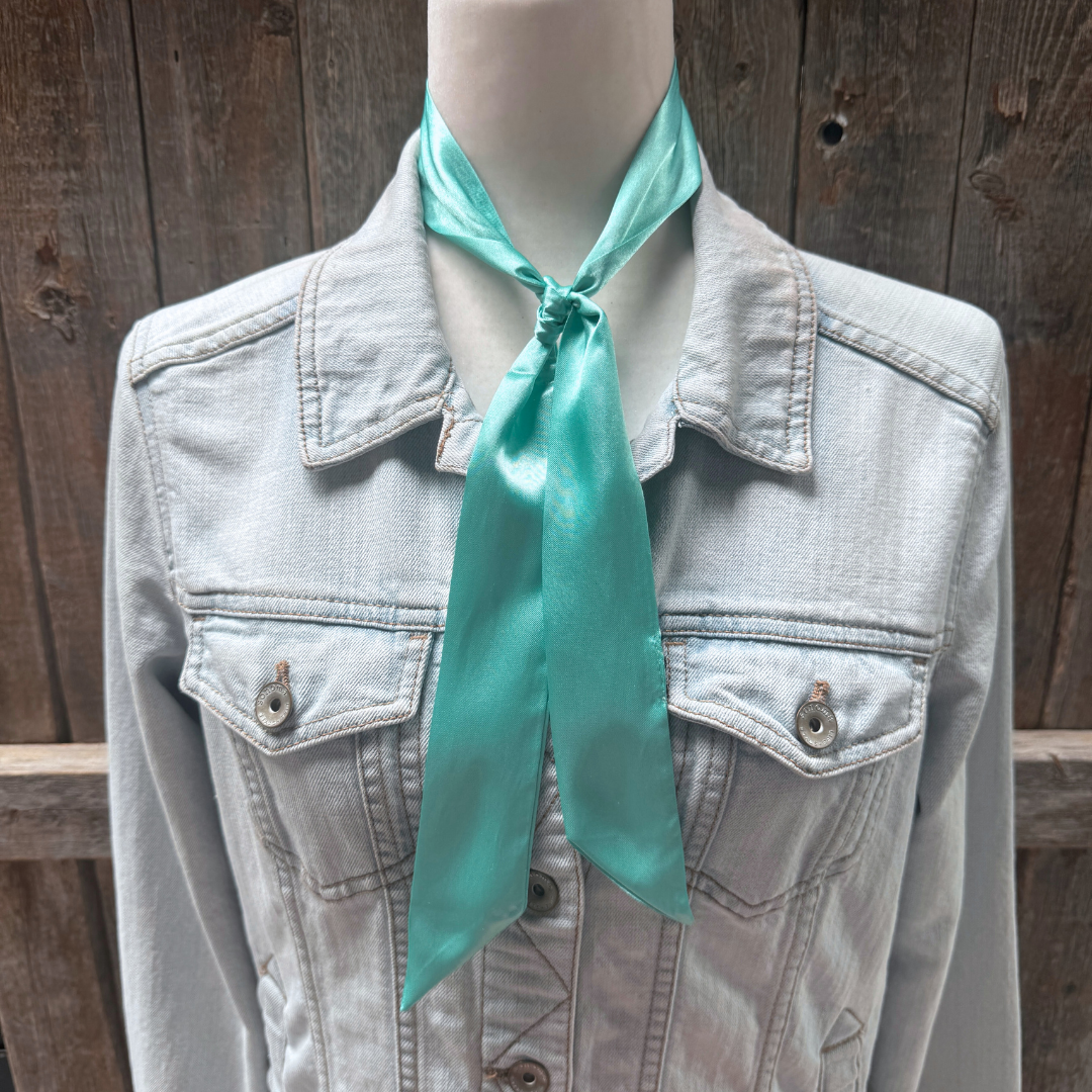Turquoise Twilly Rag Scarf #TW301