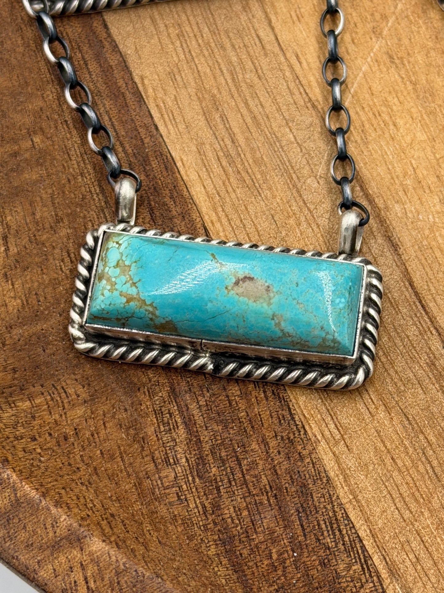 16” Kingman Bar Necklaces by Johnny Dixon, Navajo