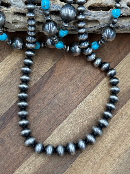 20” 12mm Navajo Pearls #911-17 by Ruby BH, Navajo