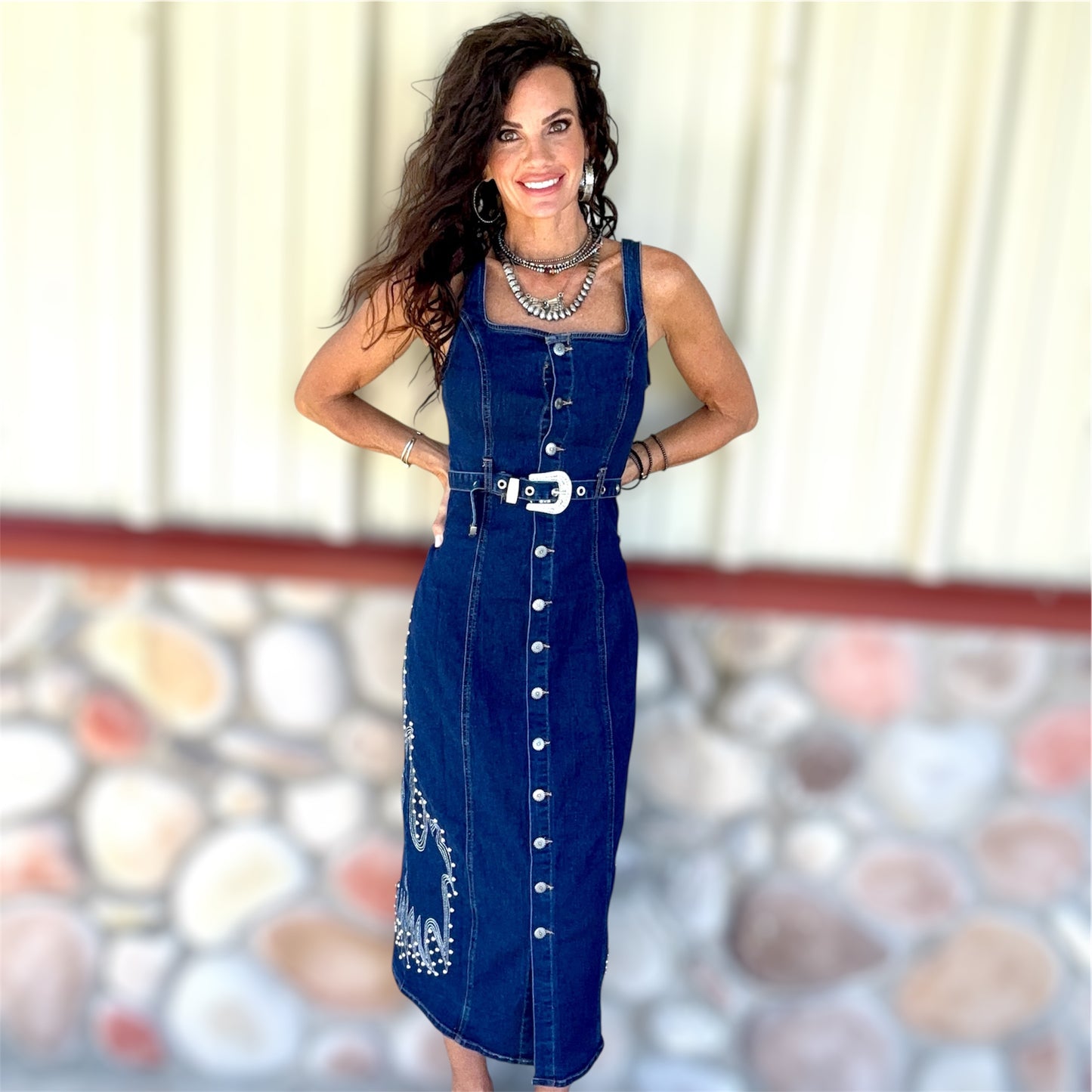 Blue Mesa Embroidered Dress