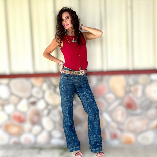 Saddle Up Paisley Trousers