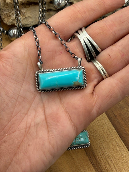 16” Kingman Bar Necklaces by Johnny Dixon, Navajo