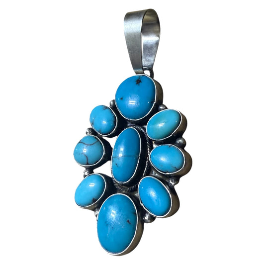 Turquoise Cluster Pendant by Ella Peters