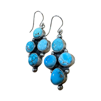 Mixed Stones Dangle Earrings by Ella Peters