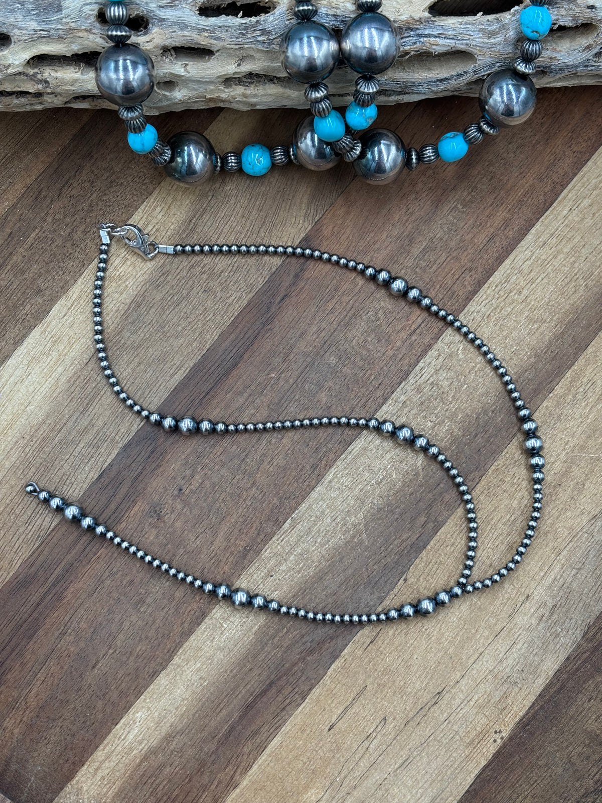16” 3-6mm #911-27 Sterling Pearls Y Lariat Necklace
