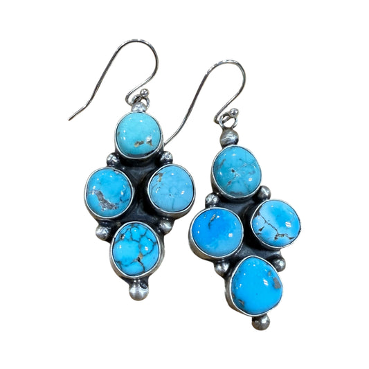 Mixed Stones Dangle Earrings by Ella Peters