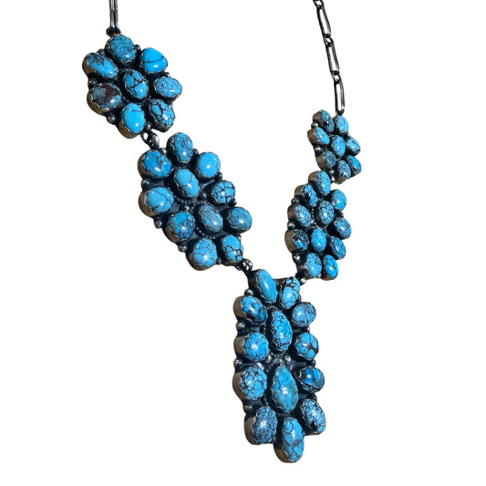 Statement Turquoise Necklace by Ella Peters, Navajo