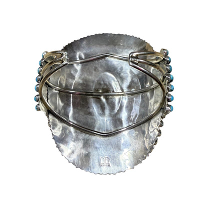 Turquoise Cluster Cuff by Devan Benally
