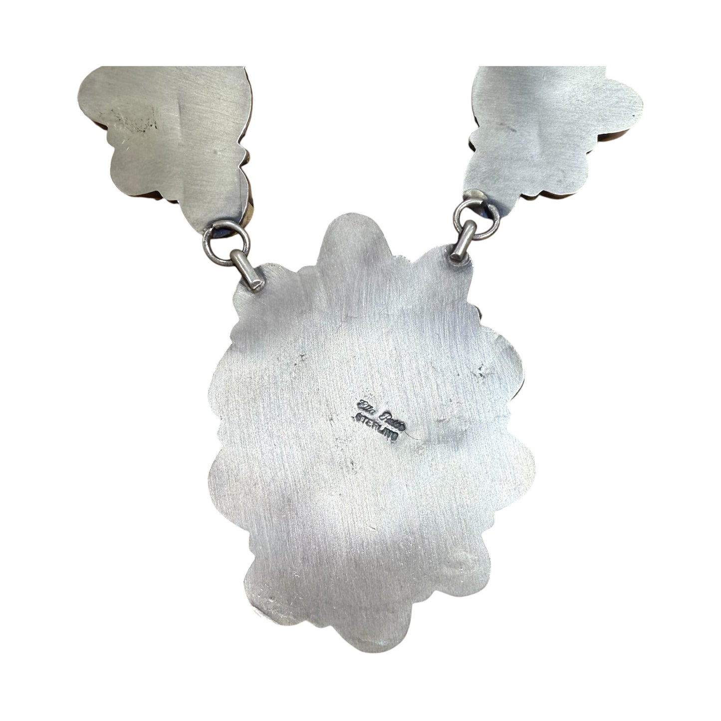 Turquoise Cluster Necklace by Artist Ella Peters, Navajo