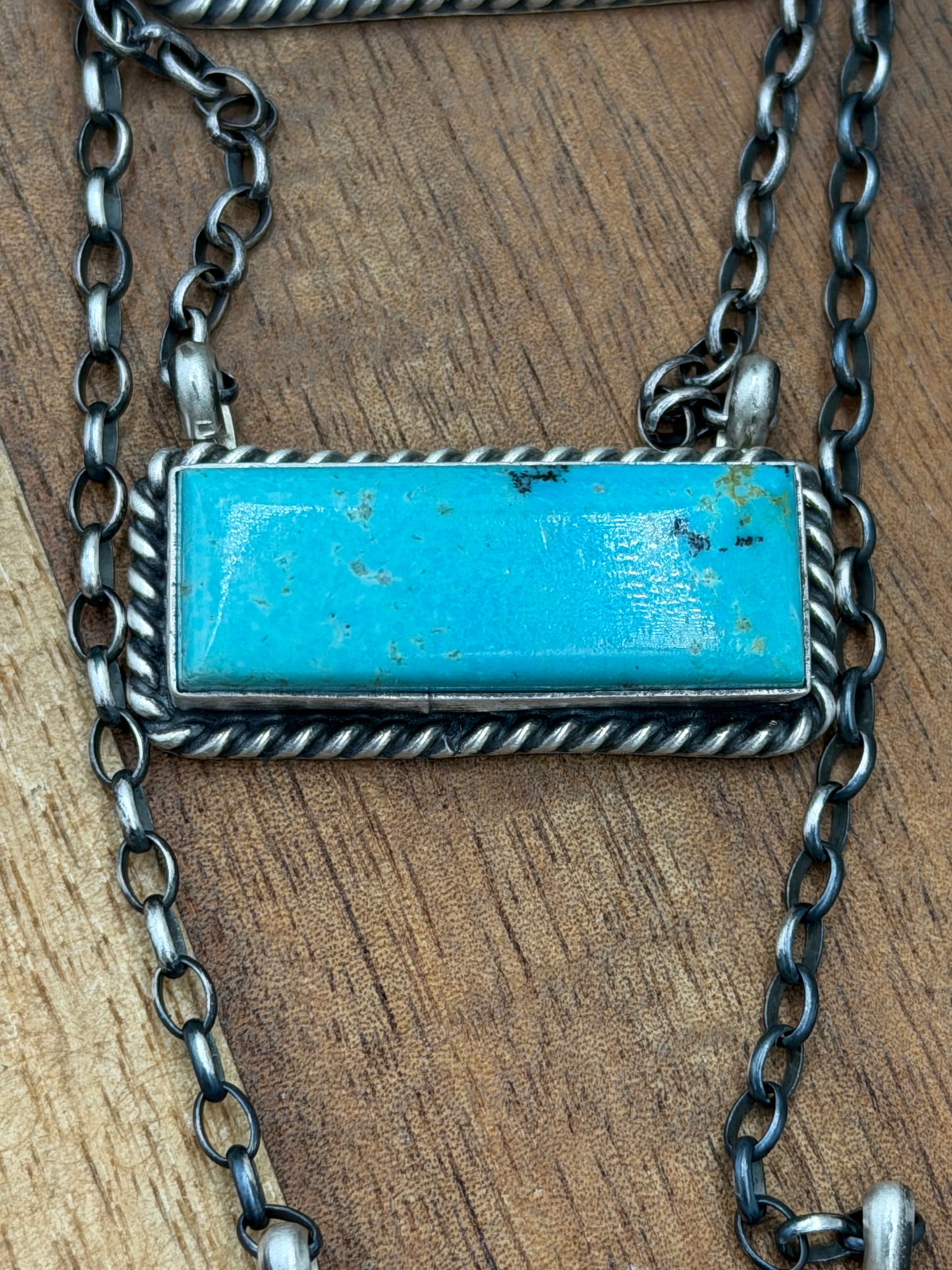 16” Kingman Bar Necklaces by Johnny Dixon, Navajo