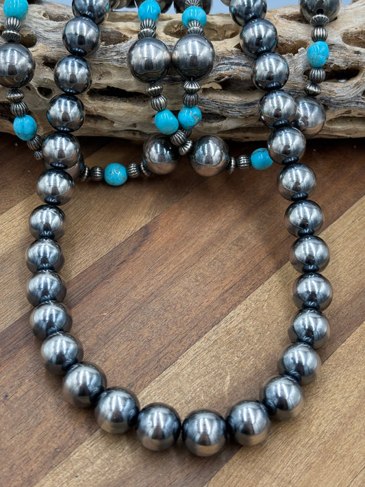 20” 14mm #911-29 Sterling Pearls Necklace