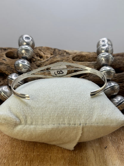 Kingman Turquoise Cuff #3 by Esther White, Navajo