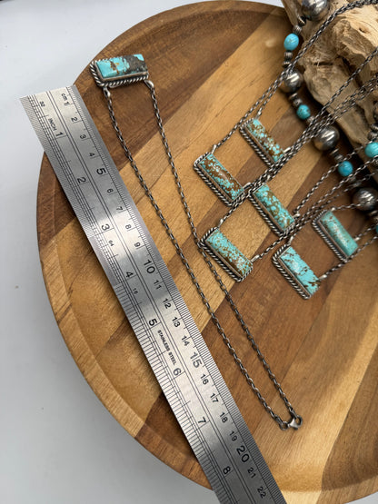 16” Mine #8 Bar Necklaces by Augustine Largo, Navajo