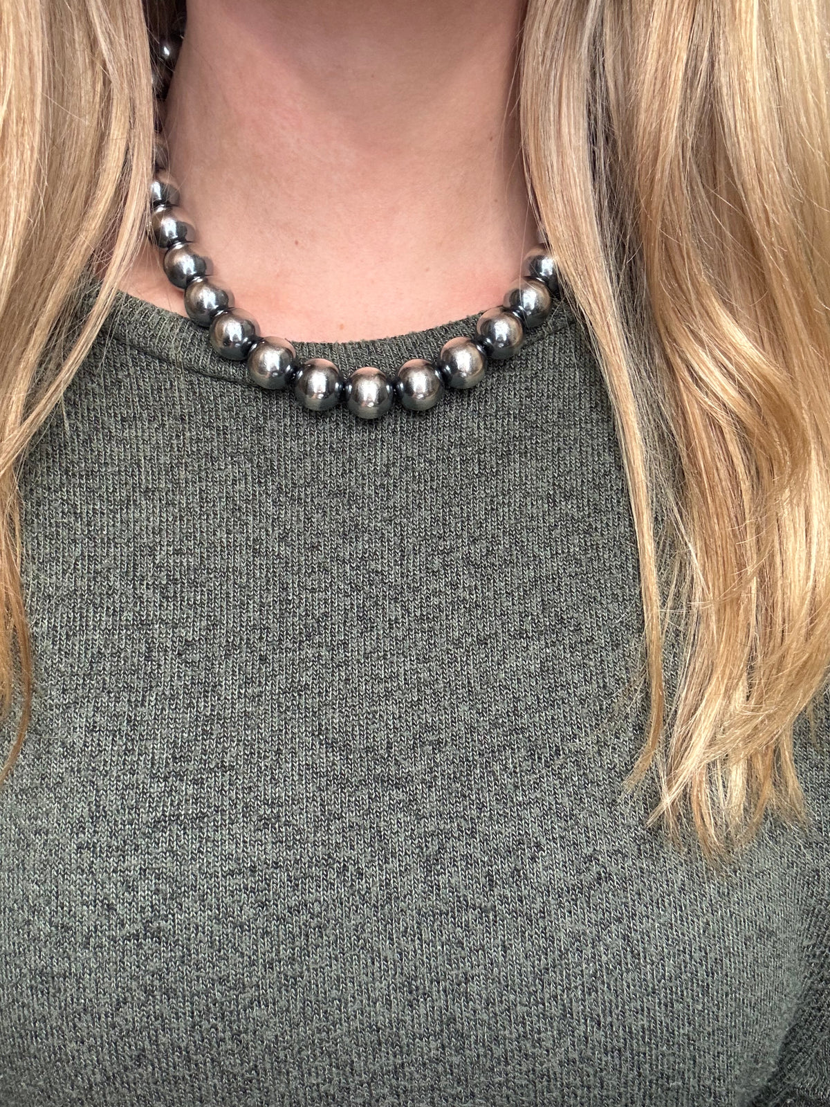 18” 14mm #911-30 Sterling Pearls Necklace