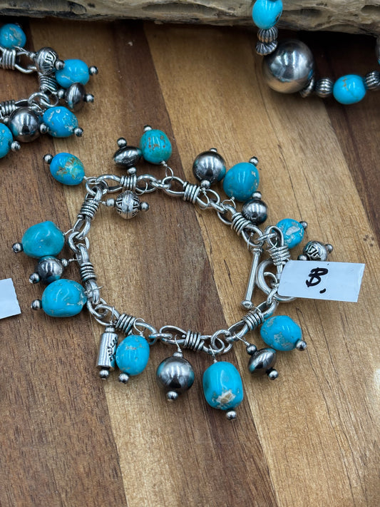 Turquoise Charm Bracelet