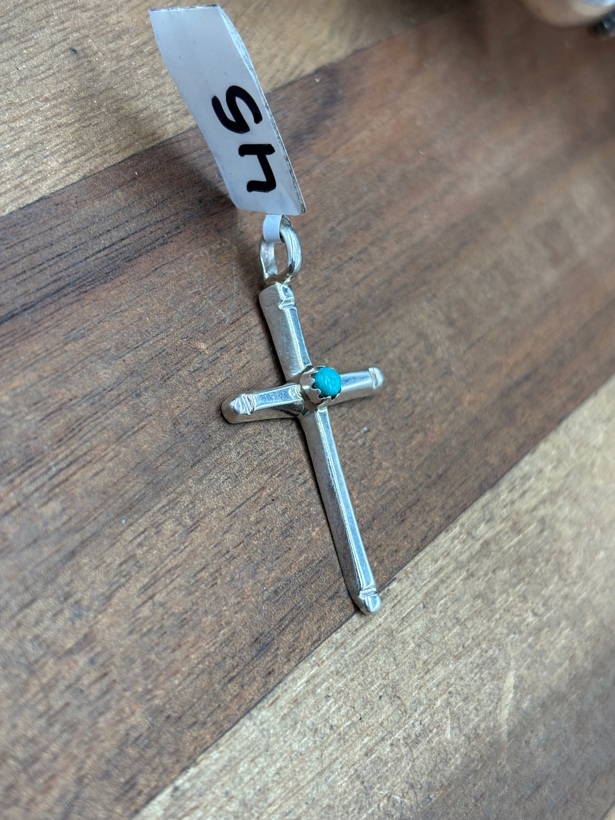 Cross #911-23 Pendant by HY, Navajo