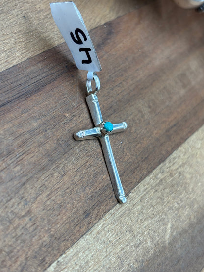 Cross #911-23 Pendant by HY, Navajo