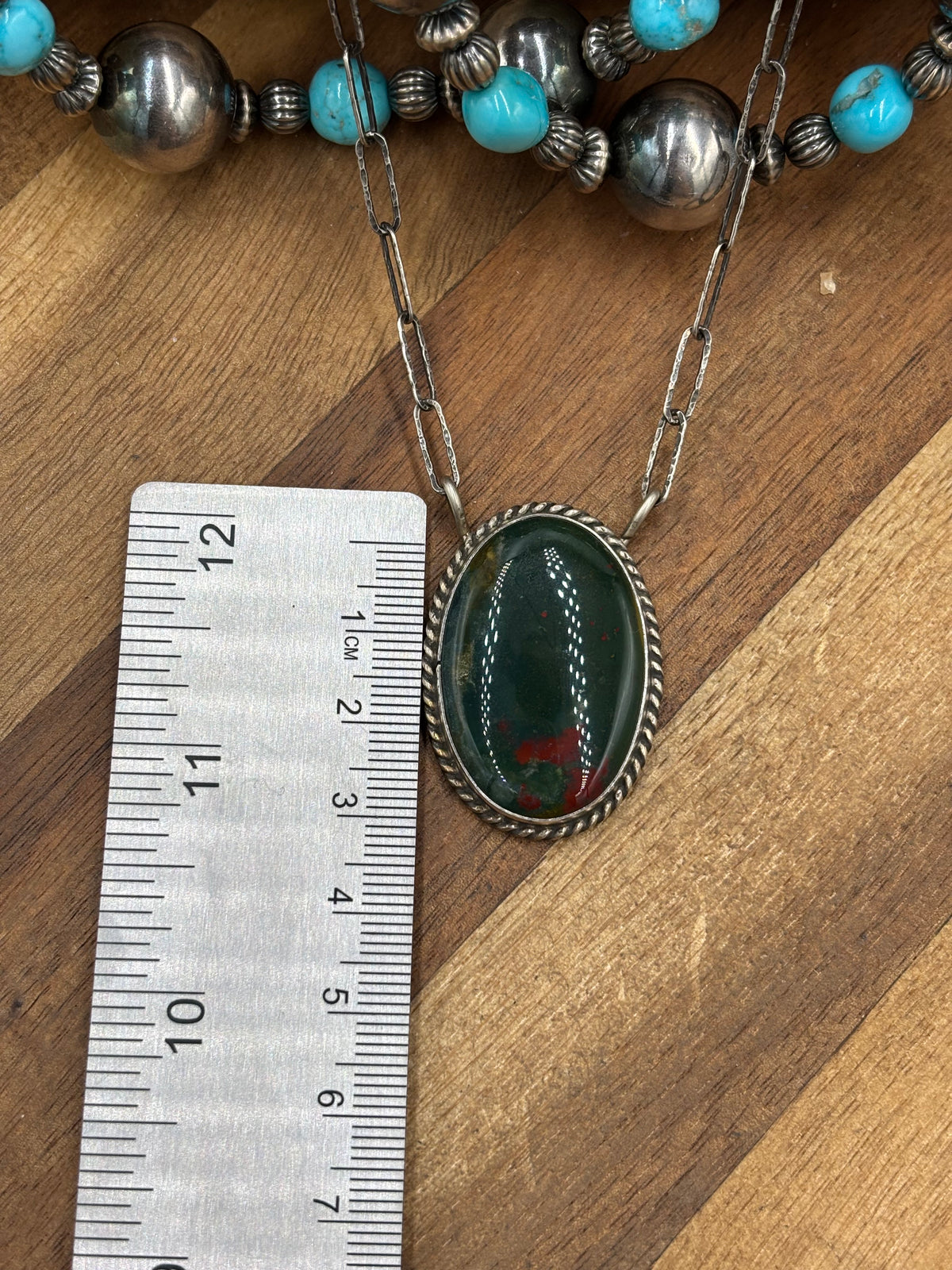 Bloodstone Jasper #911-15 Necklace
