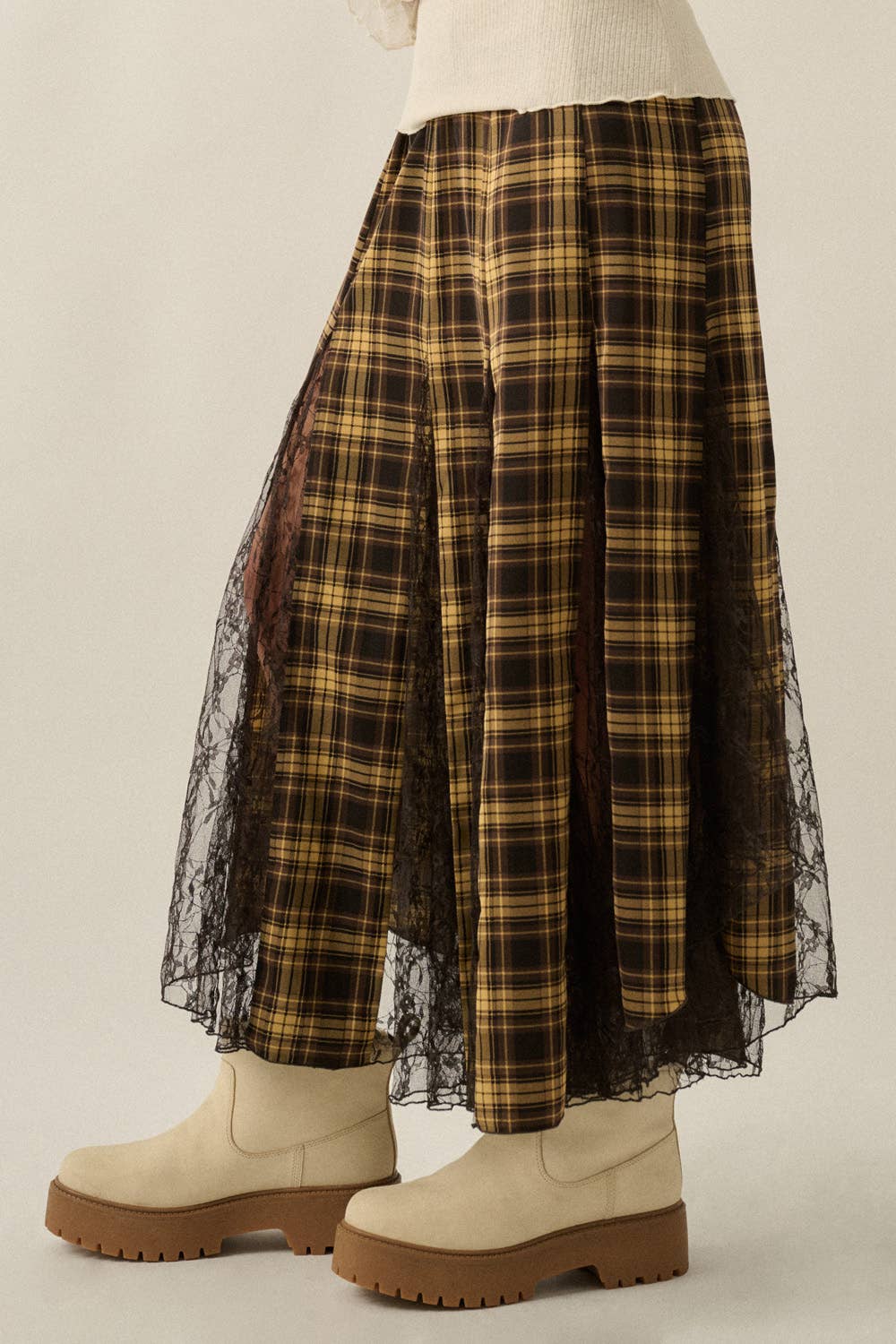 The Iris Maxi Skirt: Brown