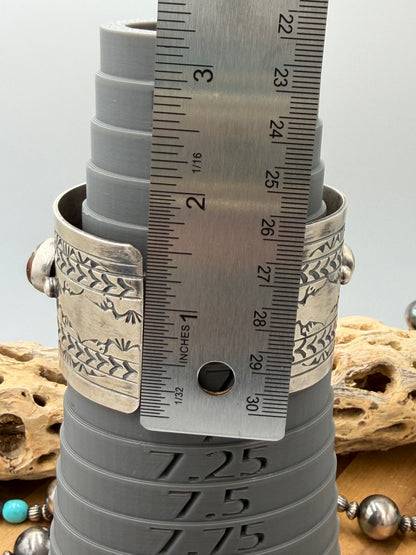 Kingman Turquoise #92-17 Cuff by Rick Enriquez, Navajo