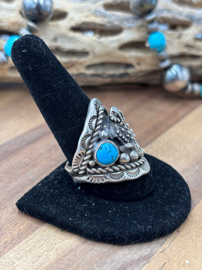 Horny Toad Ring #922-20 Size 11.5, Zuni