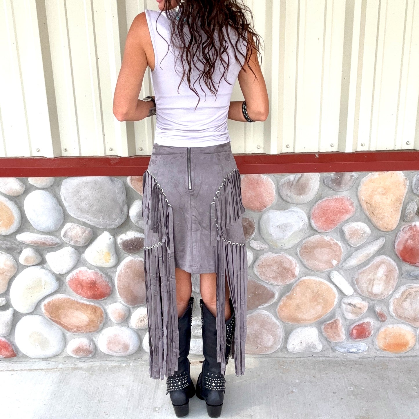 Iron Horse Suede Skirt