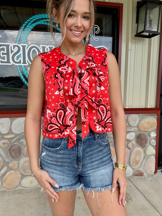 The Red Dirt Rodeo Bow Tie Vest