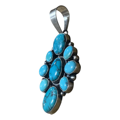 Turquoise Cluster Pendant by Ella Peters