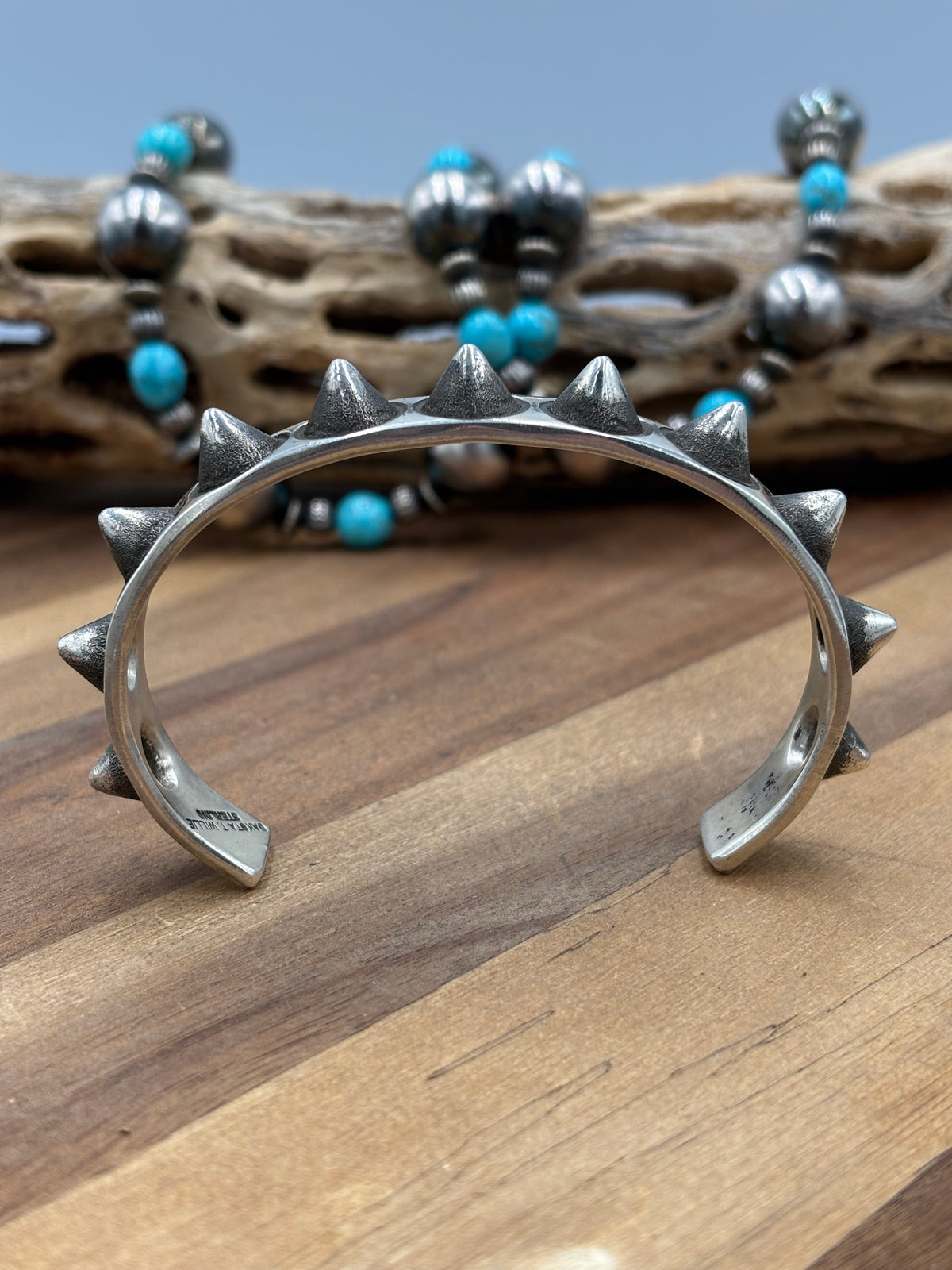 Silver Cuff #911-20 by Dakota Willie, Navajo