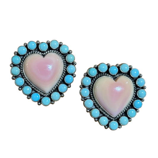 Pink Conch Heart Set