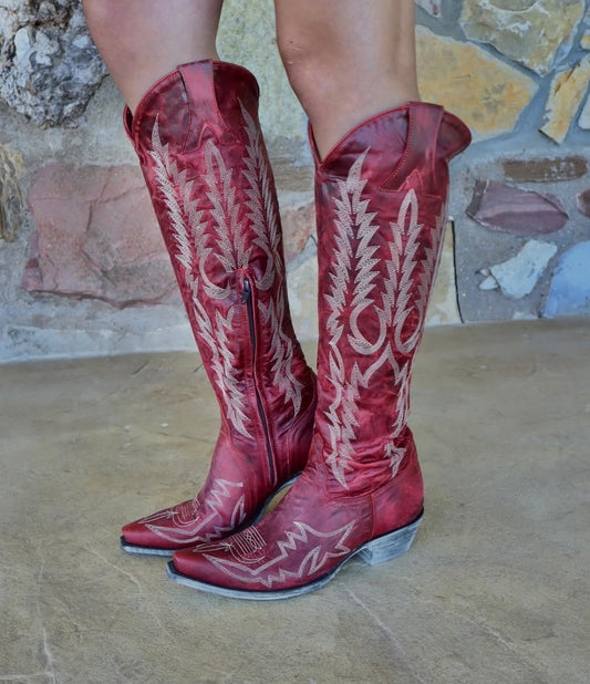 Old Gringo Ladies Mayra Bis Red Snip Toe Boots L1213-1
