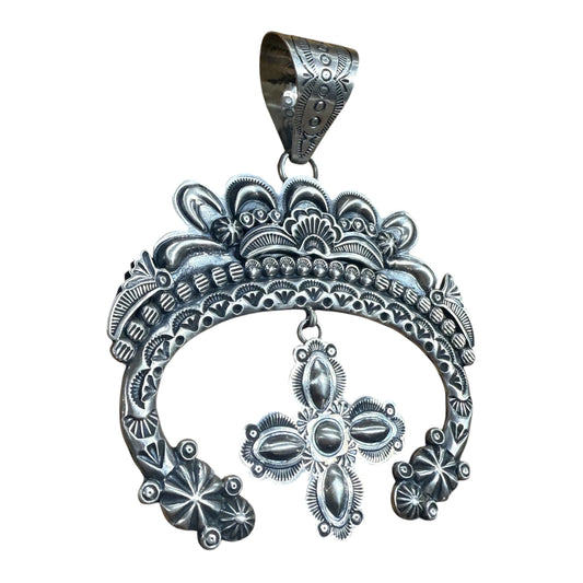 Sterling Silver Naja Pendant Handmade in NM, artist unknown