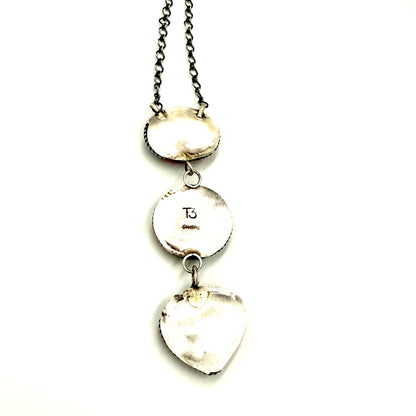 19" Cotton Candy drop pendant necklace