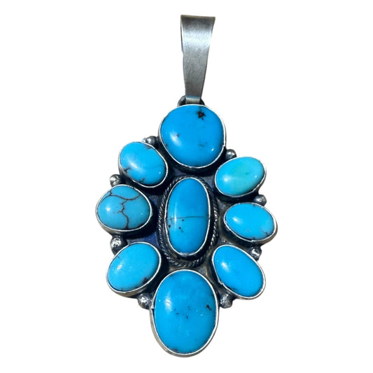 Turquoise Cluster Pendant by Ella Peters