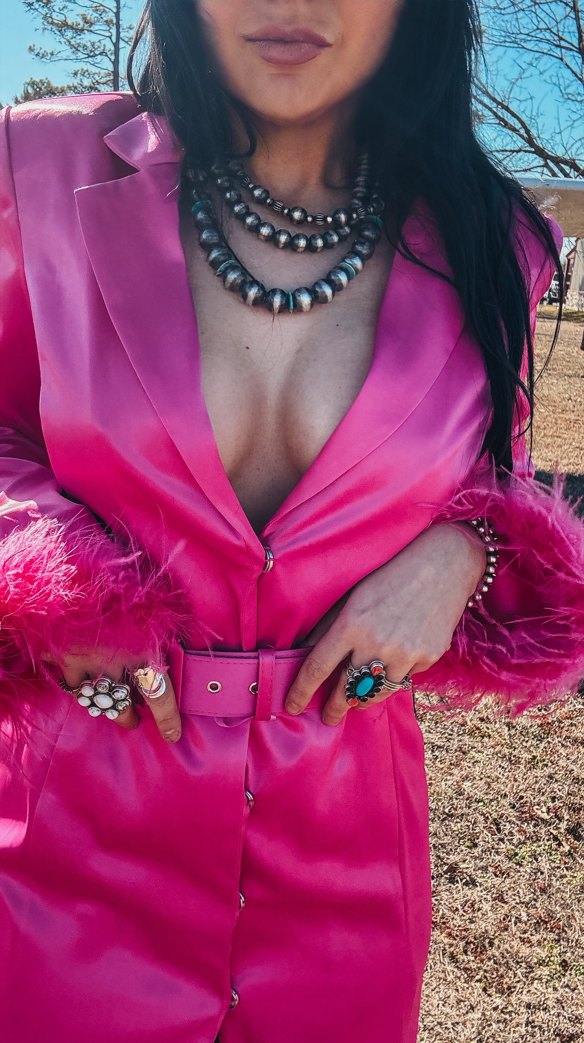 hot pink blazer dress with feathers Hot Pink Blazer Feather Mini Dress Haute In Couture