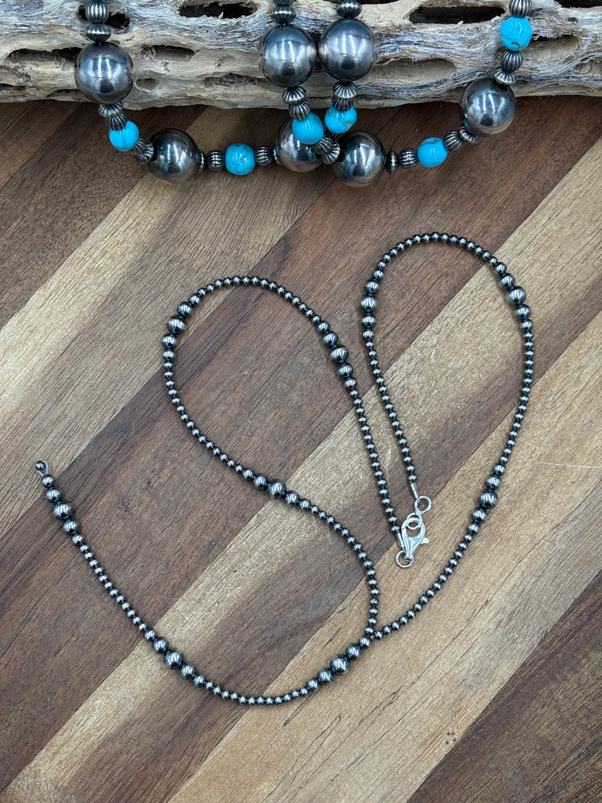 20” 3-6mm #911-28 Sterling Pearls Y Lariat Necklace