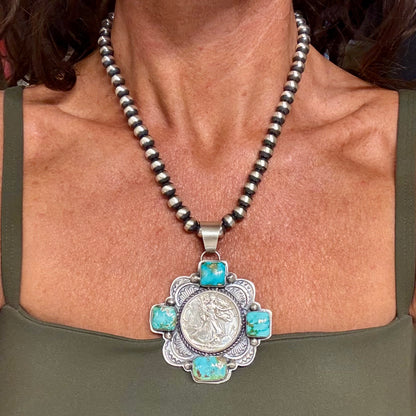 Sonoran Coin Pendant by Boyd Ashley, Navajo