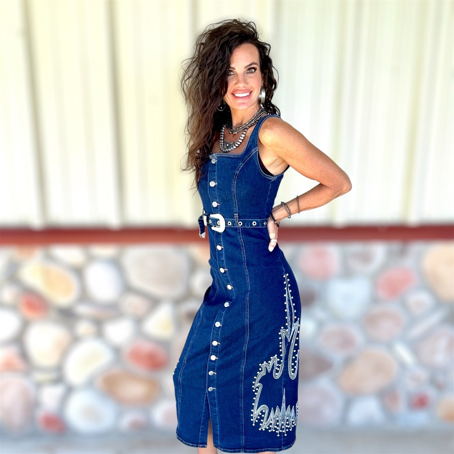 Blue Mesa Embroidered Dress
