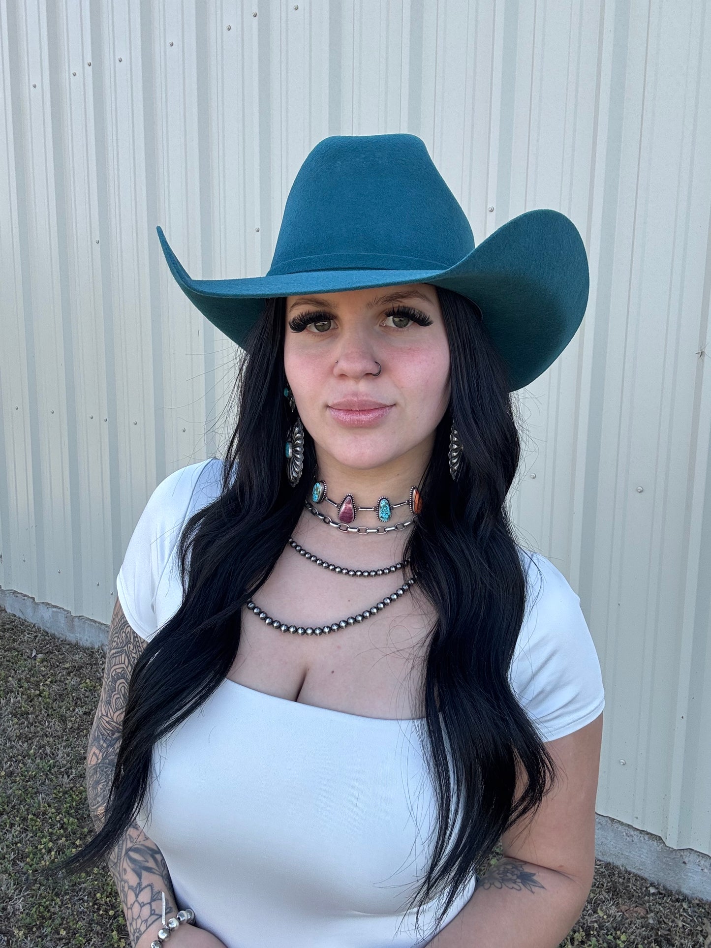 The Trailblazer – 4X Dark Teal Cowboy Hat (Unisex)