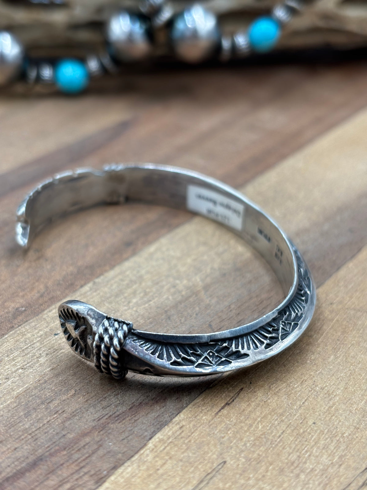 Silver Cuff #911-19 by Delayne Reeves, Navajo