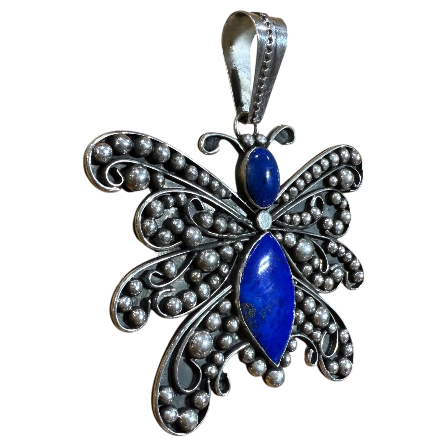 Lapis Butterfly Pendant