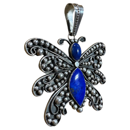 Lapis Butterfly Pendant